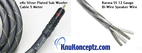 KnuKonceptz Karma Speaker Wire and eKs Subwoofer Cable