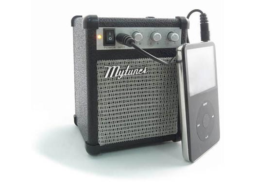   Speaker on Mytunes Mini Mp3 Guitar Amp Themed Speaker   Soundfood